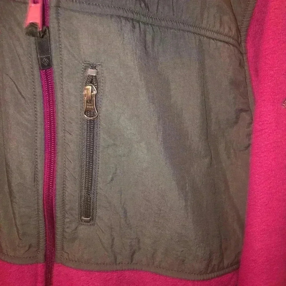 Columbia fleece jacket /women’s pink and gray - Picture 3 of 4
